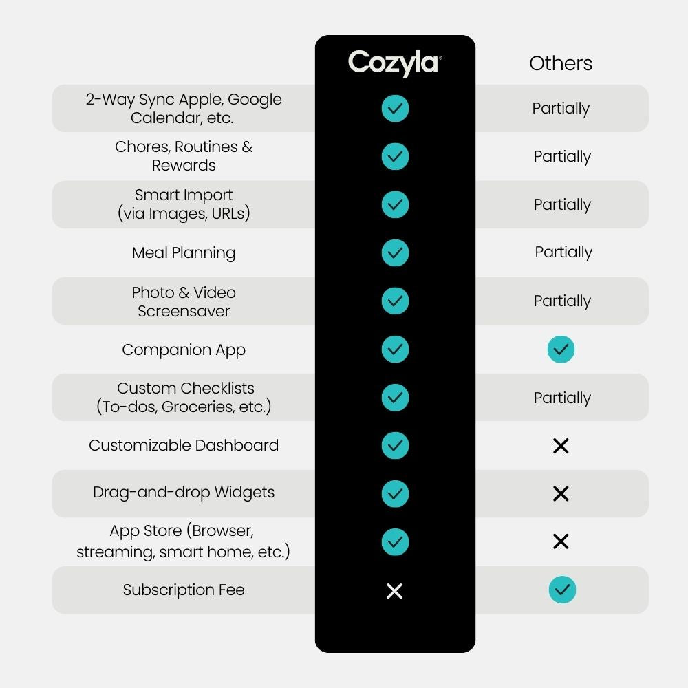 24" Cozyla Calendar+ 2