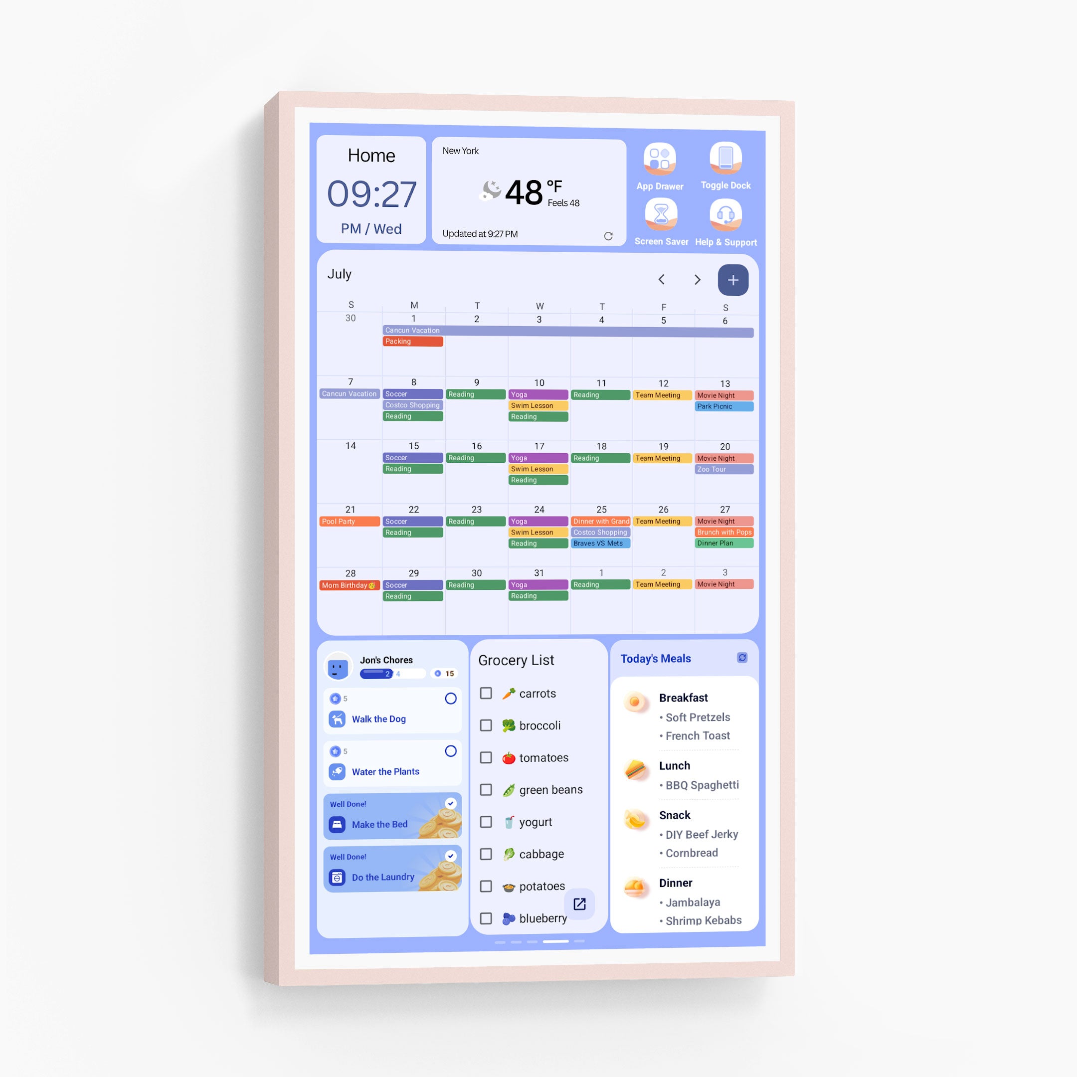 #Magnetic Frame for Calendar+ 2 (Color)_Rose Gold