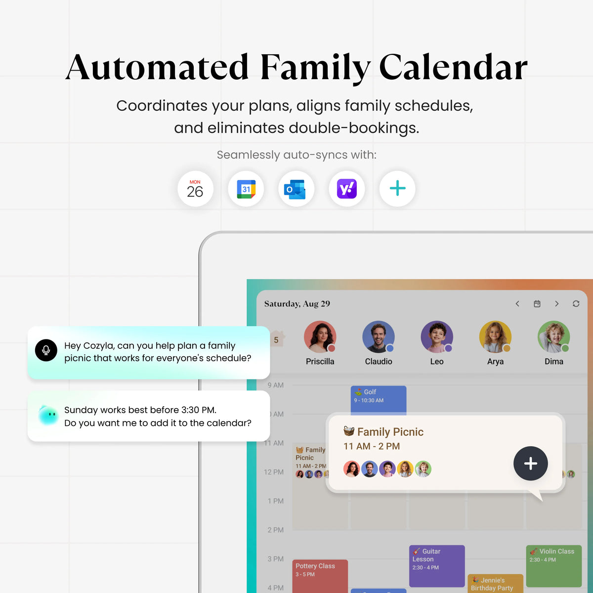 15.6" Cozyla Calendar Plus 2
