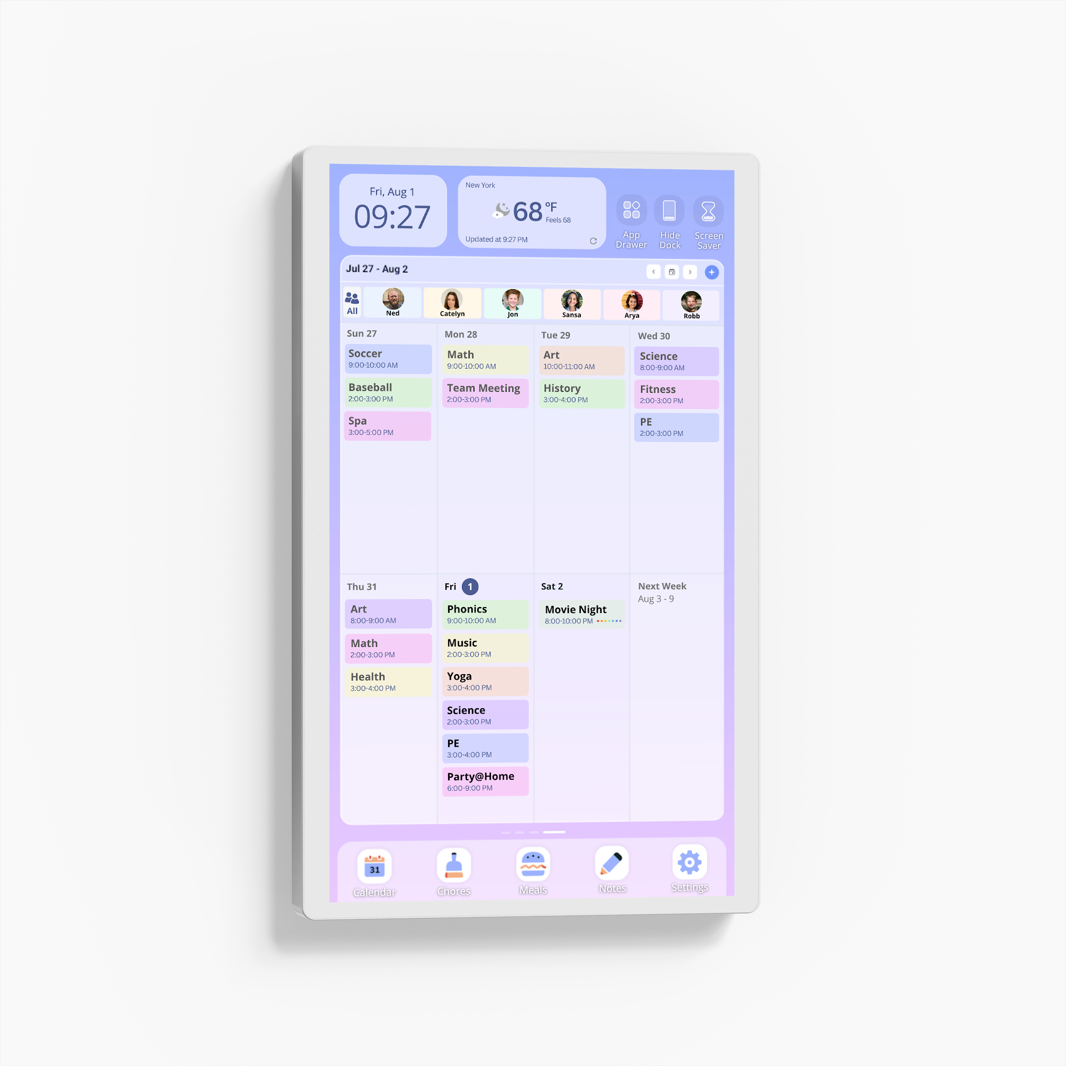 24" Cozyla Calendar+ 2