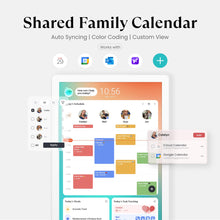 32" Cozyla Calendar+ Go with Stand is a shared family calendar