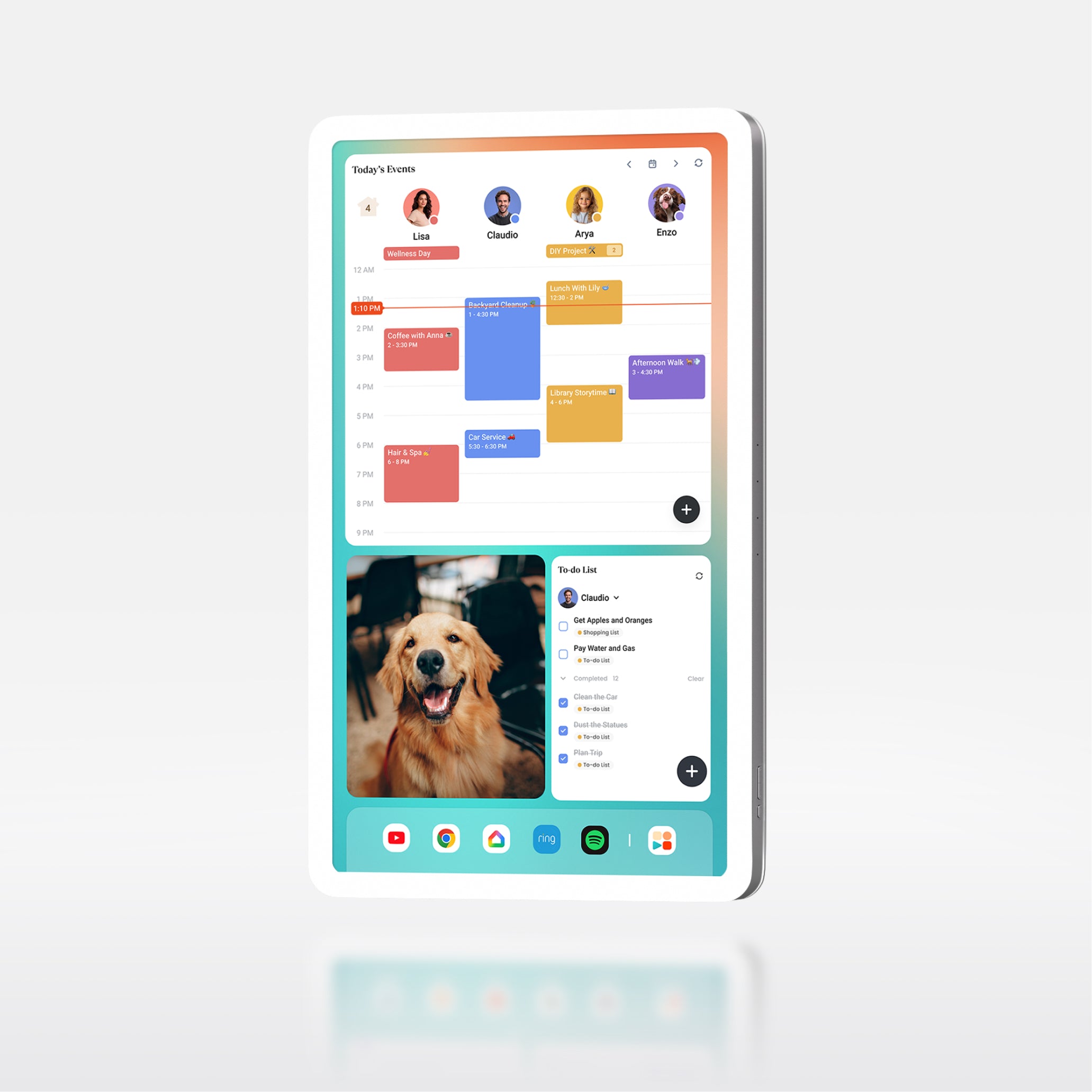 CozylaHome Calendar Plus 2, 32" Smart Digital Calendar, Touch Screen Wall Planner with AI Voice Agent, Chore Chart, Meal Planner and Wall Mount