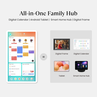 CozylaHome Calendar Plus 2, 32" Smart Digital Calendar, Touch Screen Wall Planner with AI Voice Agent, Chore Chart, Meal Planner and Wall Mount