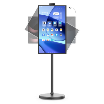 32" Portable TV Large Tablet Battery Powered Touchscreen Stanbyme Smart TV Kitchen TV - Black