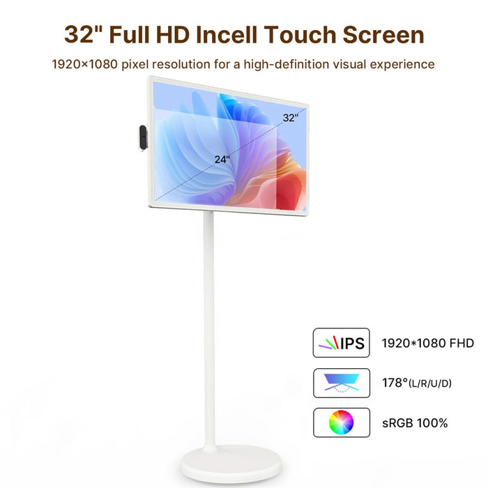 32 Inch Screen Table Cozyla Tablet TV | Smart Board Touchscreen Portable TV - Cozyla