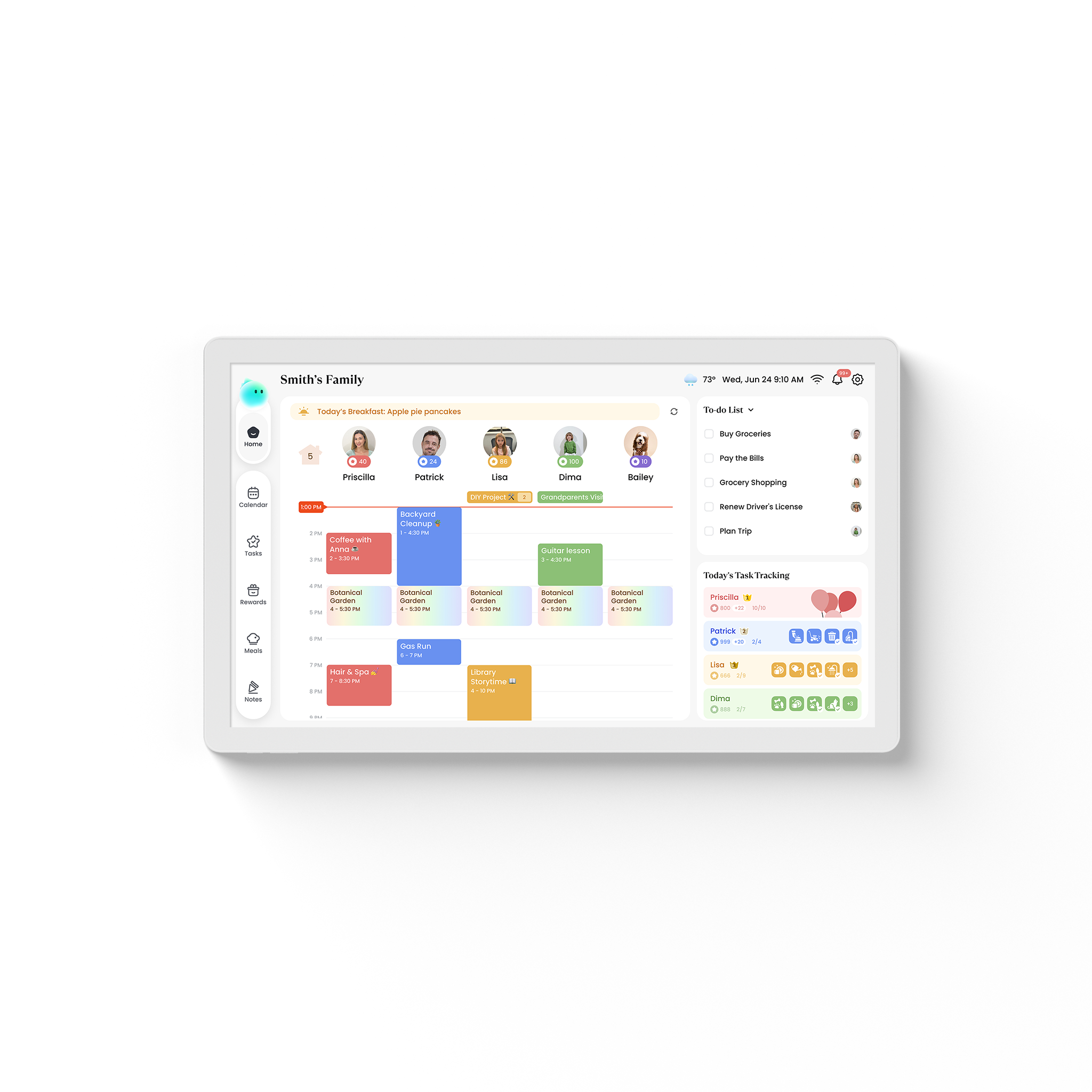 Calendar Neo interface