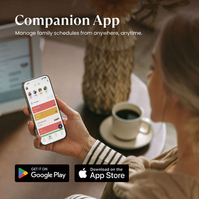 Use the Cozyla+ APP to manage your 15.6" Cozyla Calendar+ 2, update schedules, and stay organized anytime, anywhere
