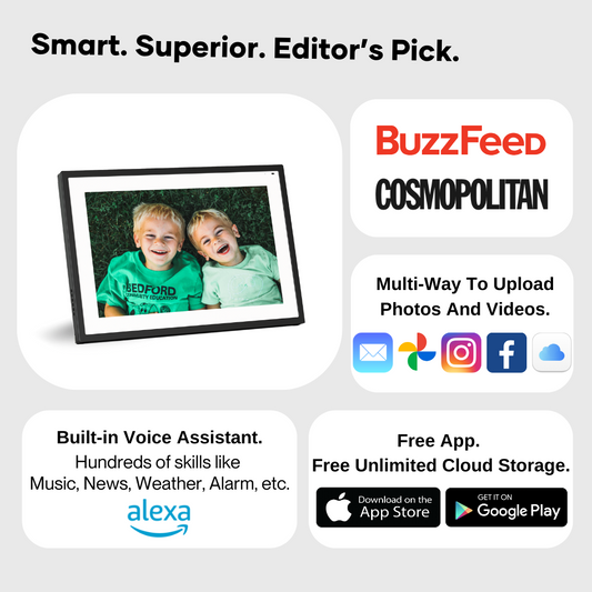 Alexa Built-in 10.1" WiFi HD Touch Screen Digital Frame - Mat