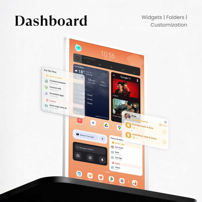 Cozyla calendar's customizable dashboard with widgets such as Weather, Reminder, Task Tracking and your favorite third-party APPs.