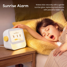 Cozyla Routie acting as a smart sunrise alarm clock to wake kids naturally