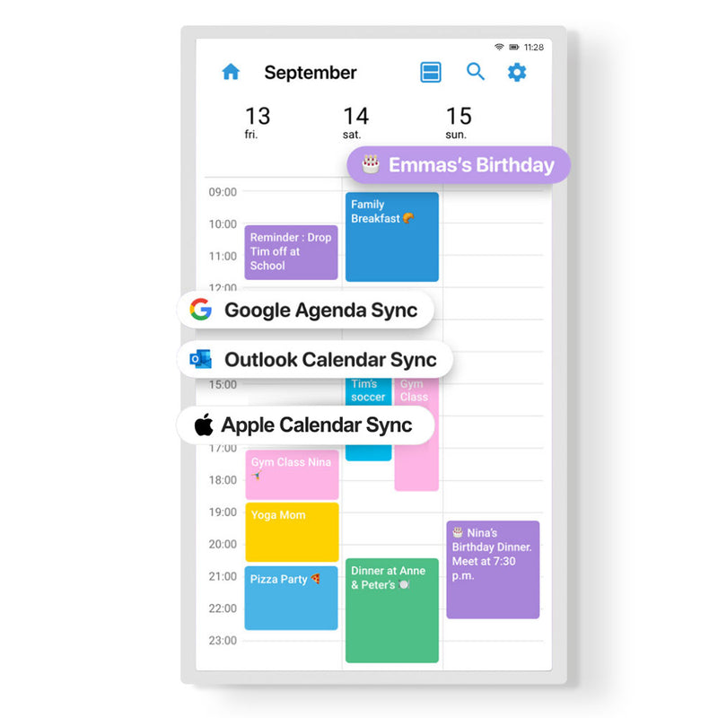 Smart Family Calendar Digital Wall Calendar Cozyla
