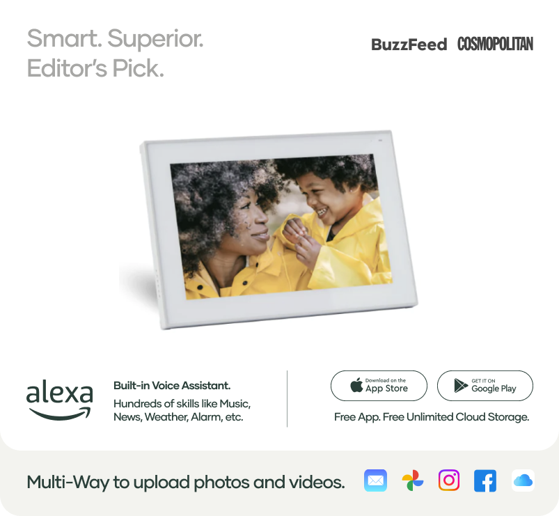 10.1" WiFi Digital Picture Frame Alexa Smart Frame