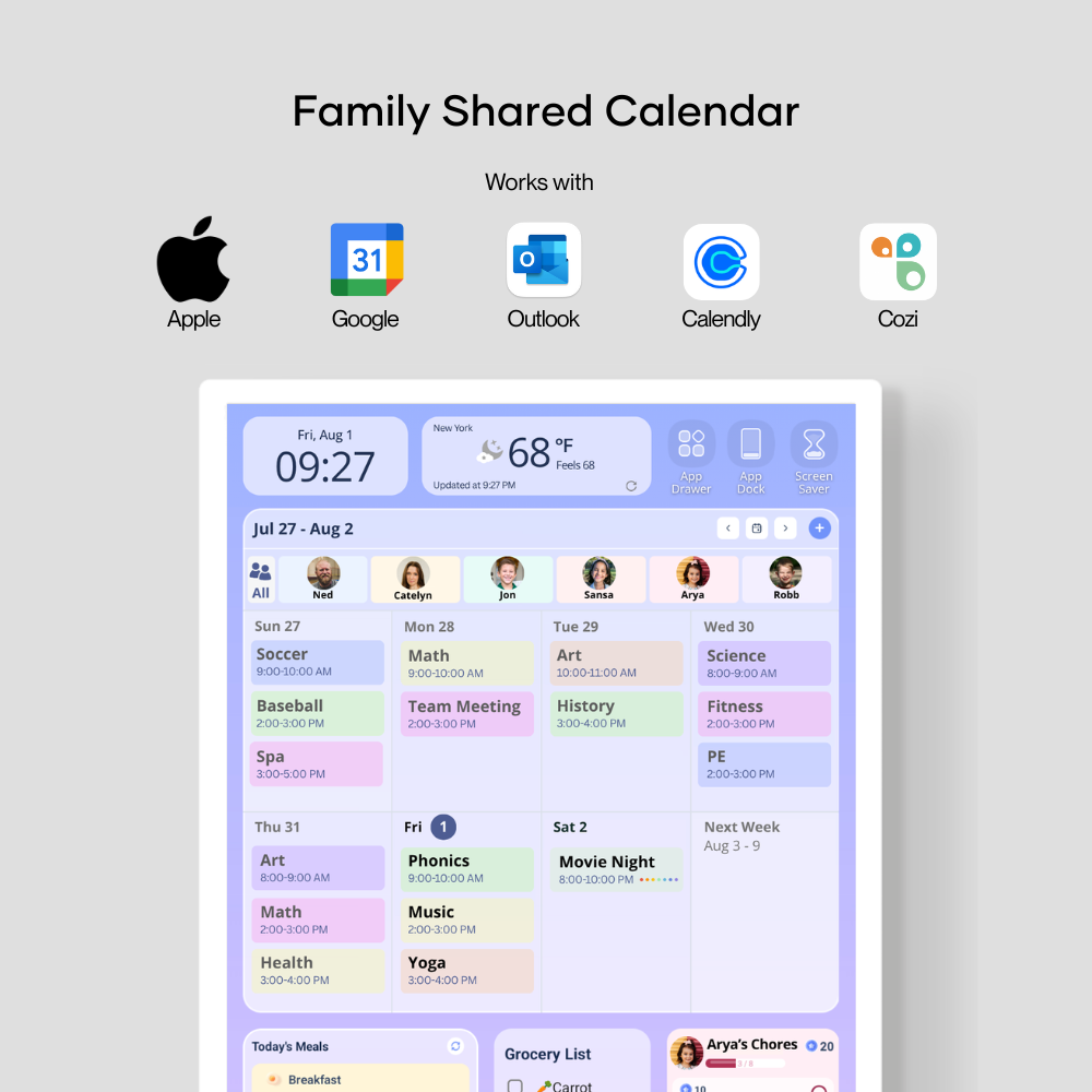 24" Cozyla Calendar+ 2