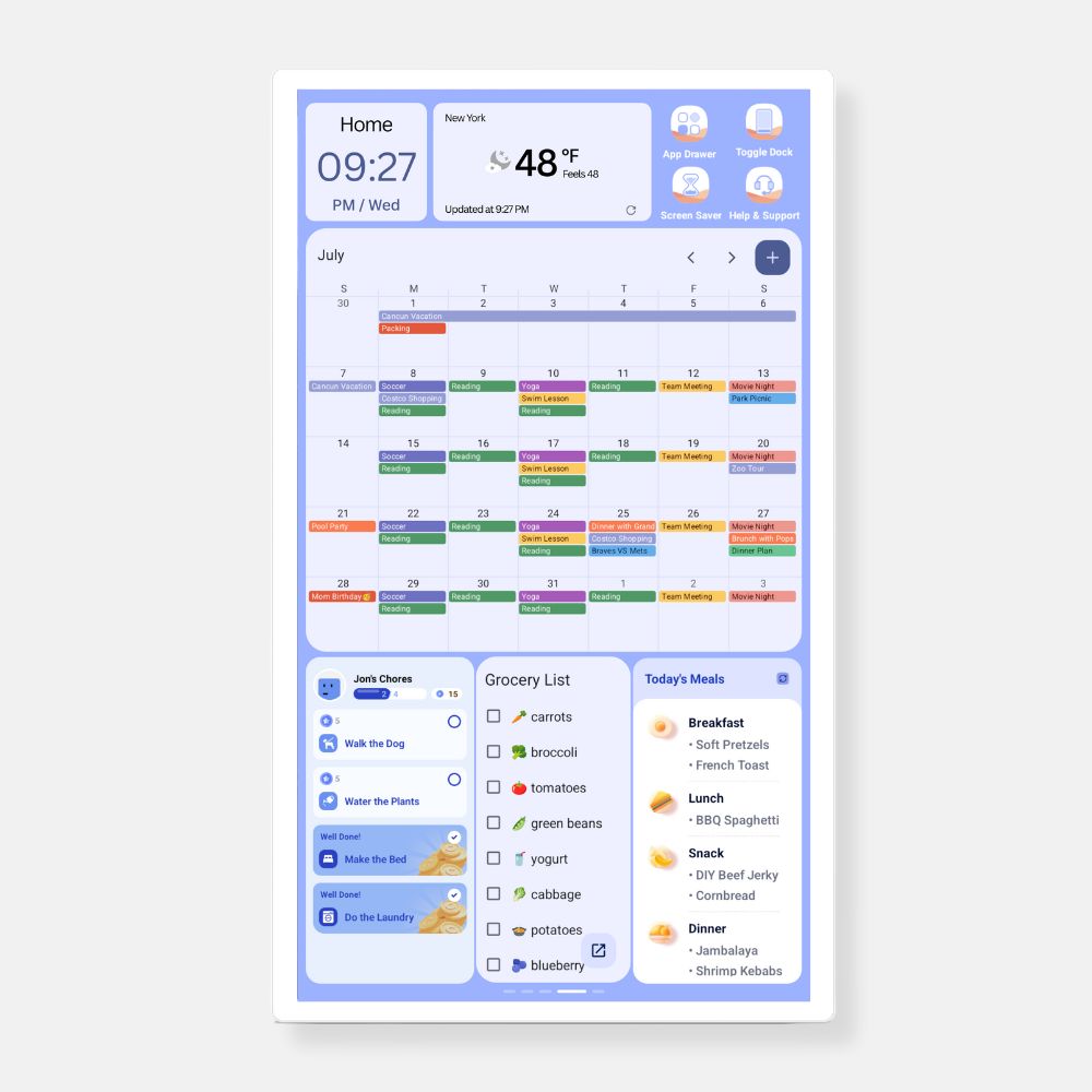 32" Cozyla Calendar+ 2