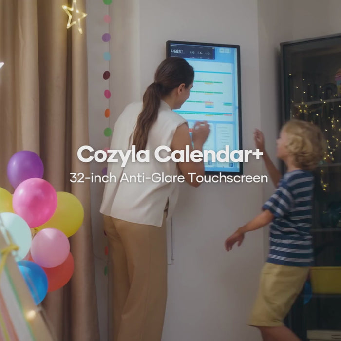 Cozyla Calendar+ Smart Family Calendar Digital Wall Calendar Cozyla