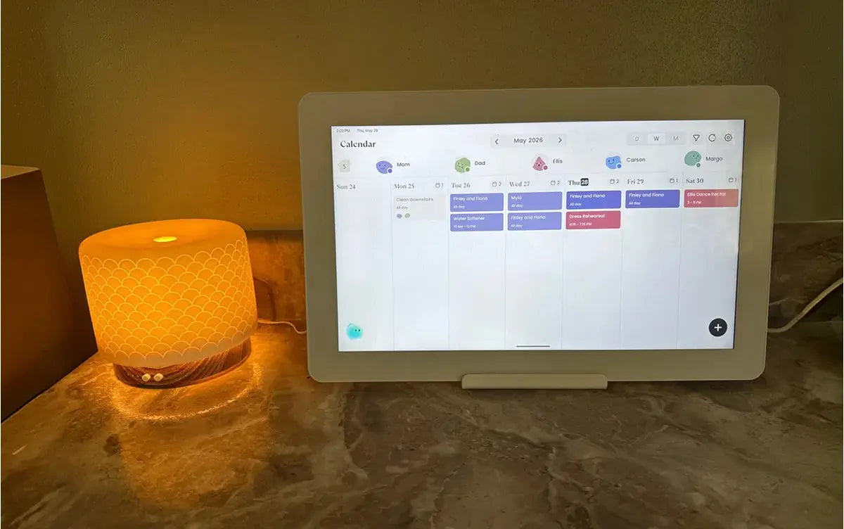 Cozyla calendar in a customer's home