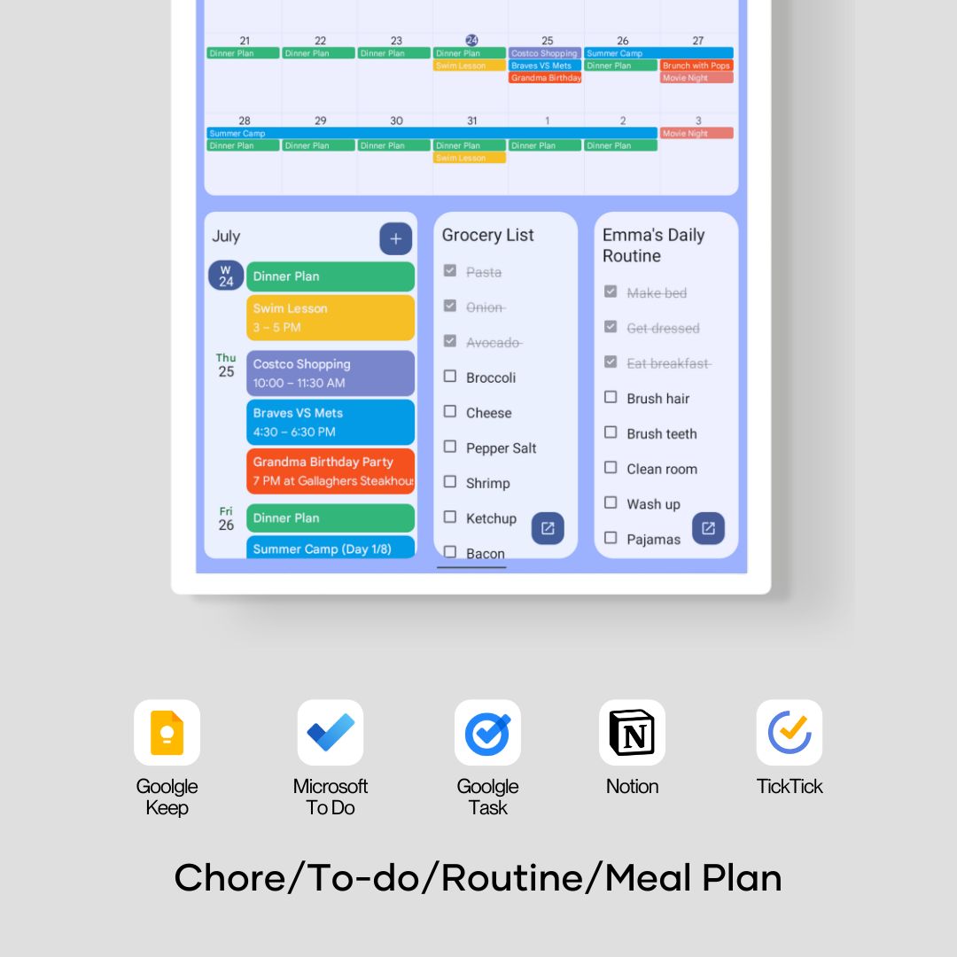 digital calendar