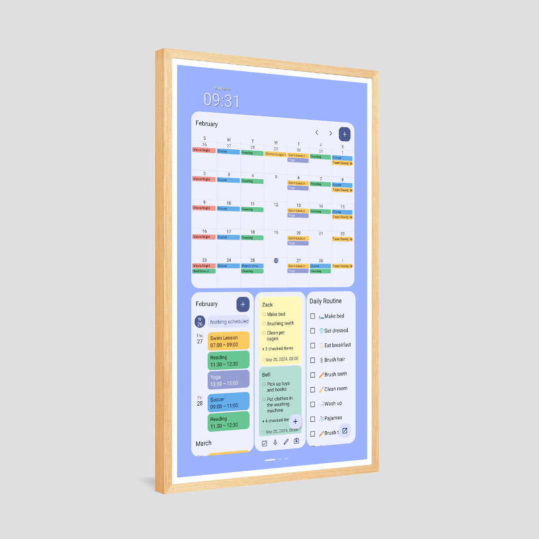 #Magnetic Frame for Calendar+ 2 (Color)_Woody